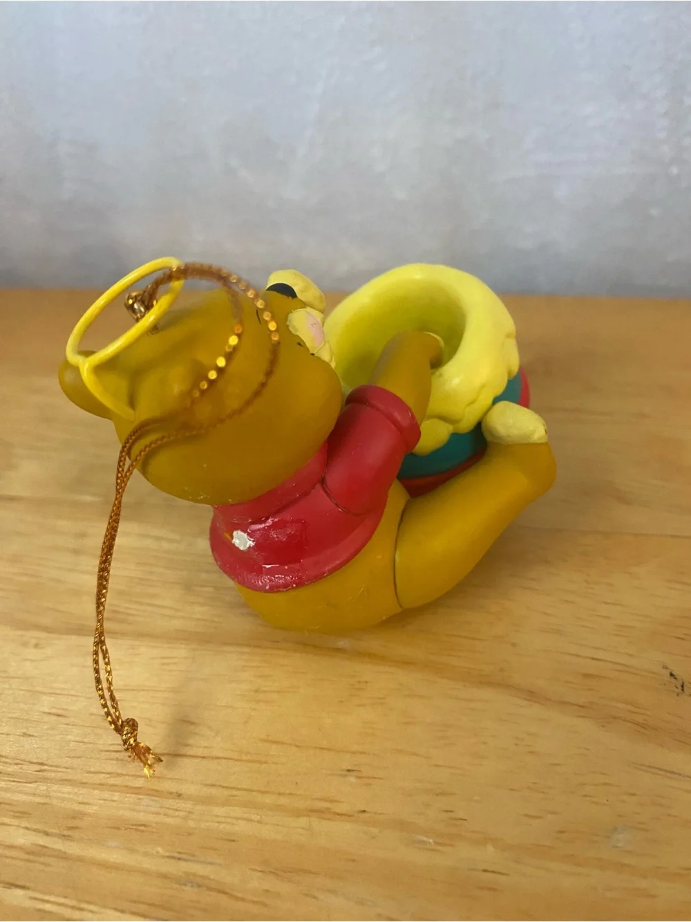 Vintage 90s Grolier Disney Christmas Magic Angel Winnie the Pooh Ornament w/ Box